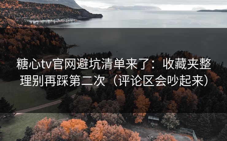 糖心tv官网避坑清单来了：收藏夹整理别再踩第二次（评论区会吵起来）